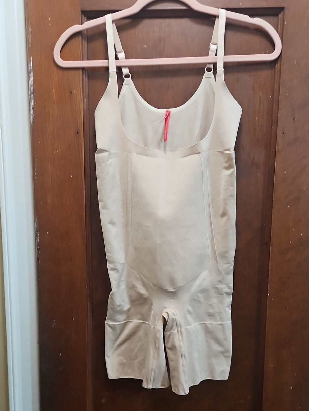 SPANX Womans Beige Shaping One-Piece Bodysuit